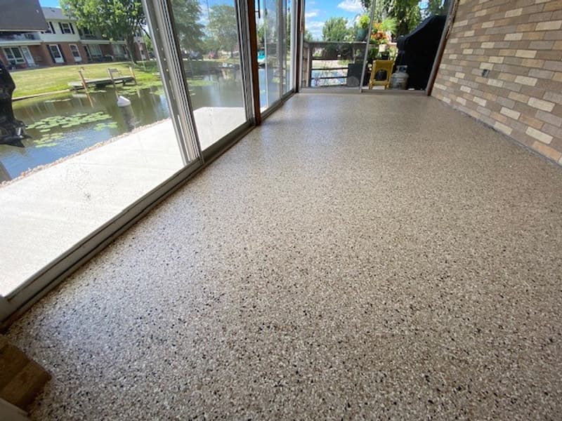 driftwood concrete coating for breezeway